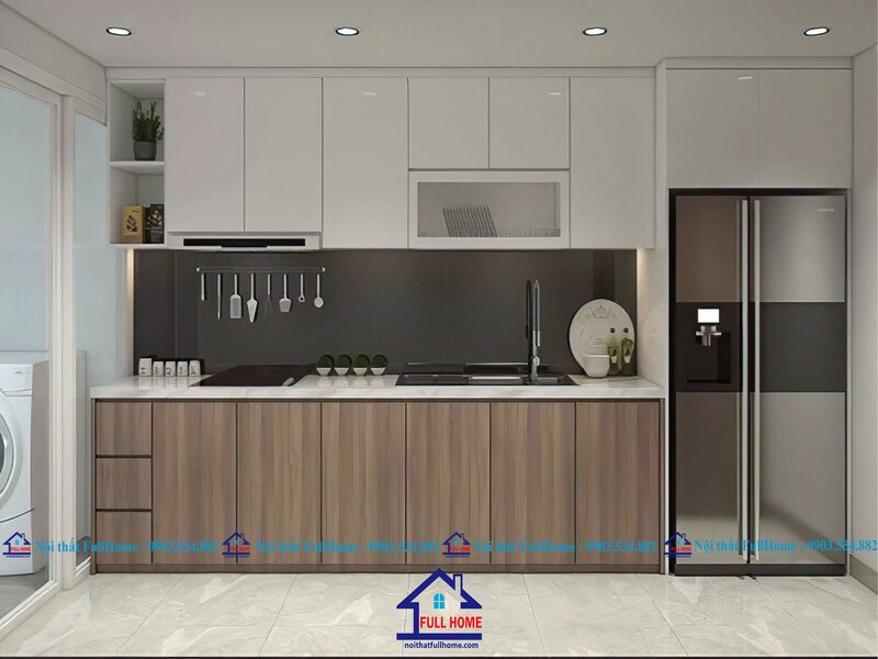 TỦ BẾP PHỦ LAMINATE - MẪU 167